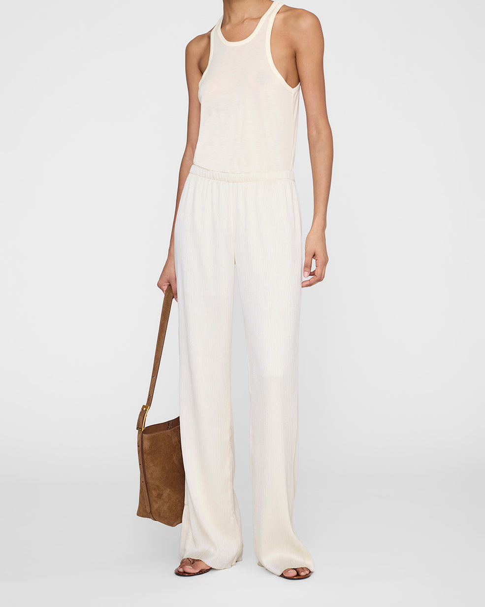 ADEN VISCOSE BLEND PANTS CREAM