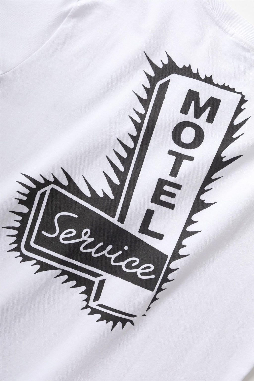 Motel Chest and Back Print T-shirt White