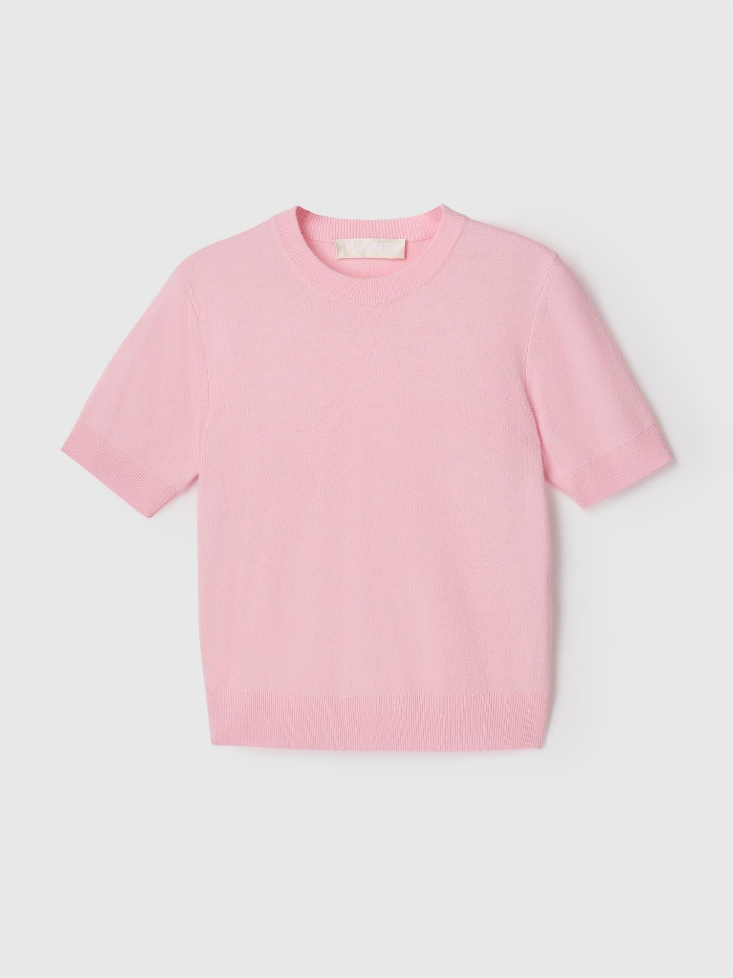 Montauk knitted wool Tee Ballet Pink