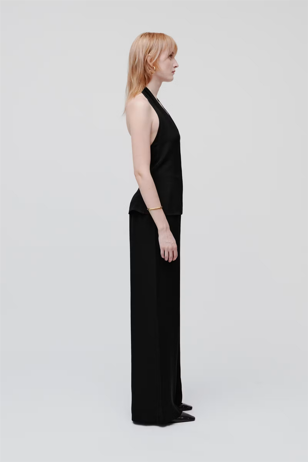 Tansy Halterneck Top Black