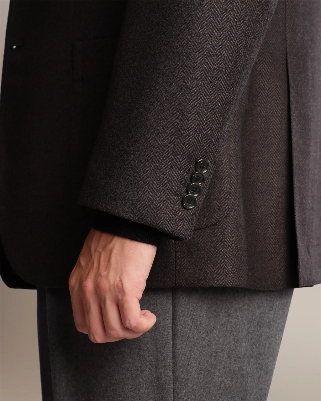 Mod 2 Herringbone Blazer Brown
