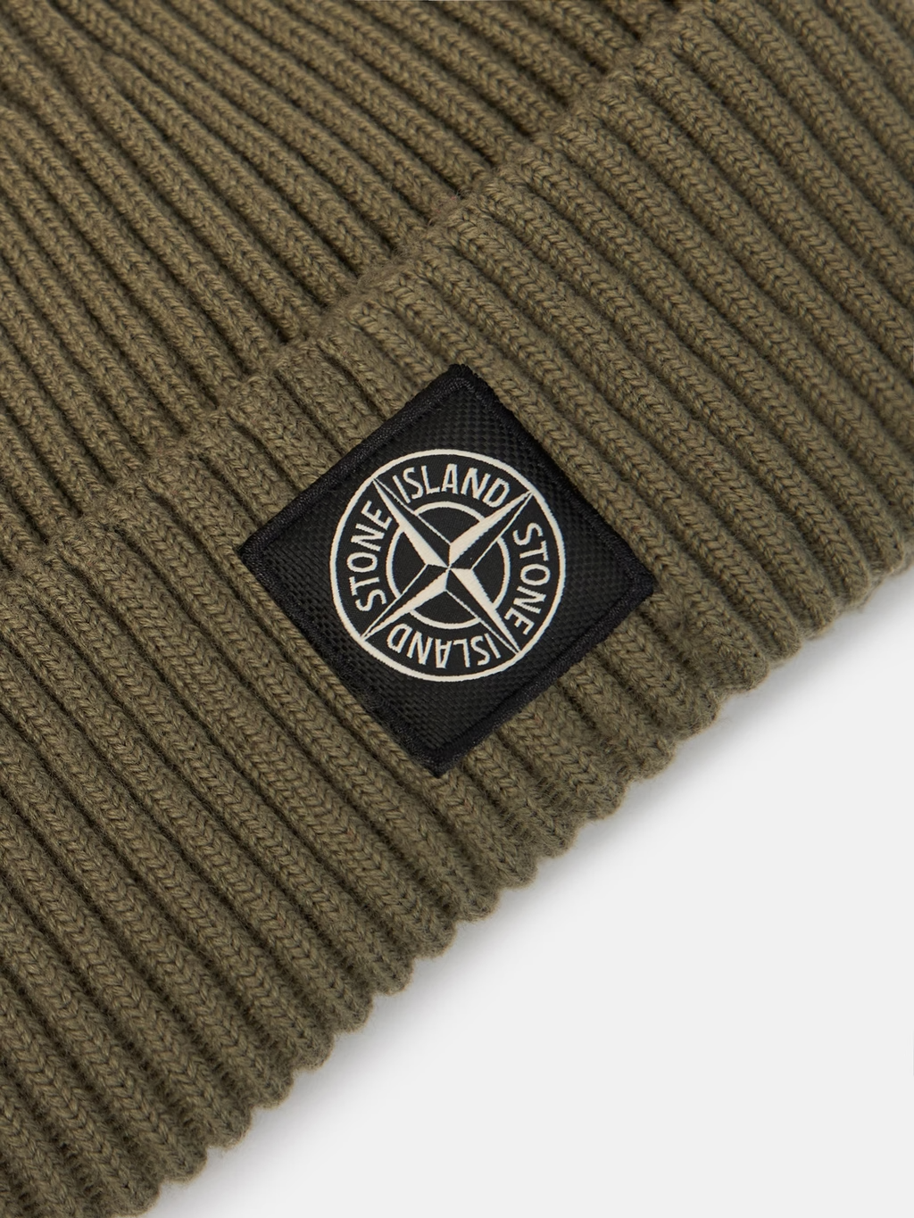RIBBED WOOL BEANIE MILITARY GREEN