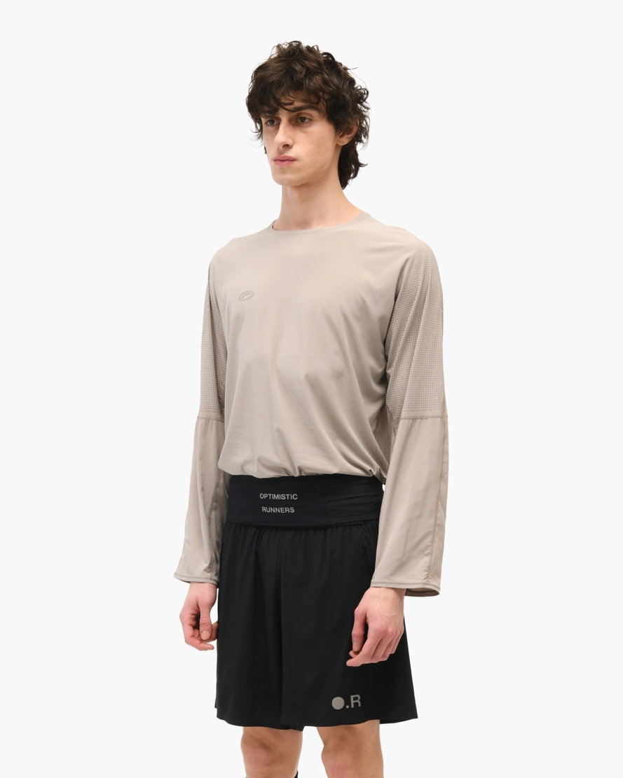 Perforated Longsleeve CAMEL
