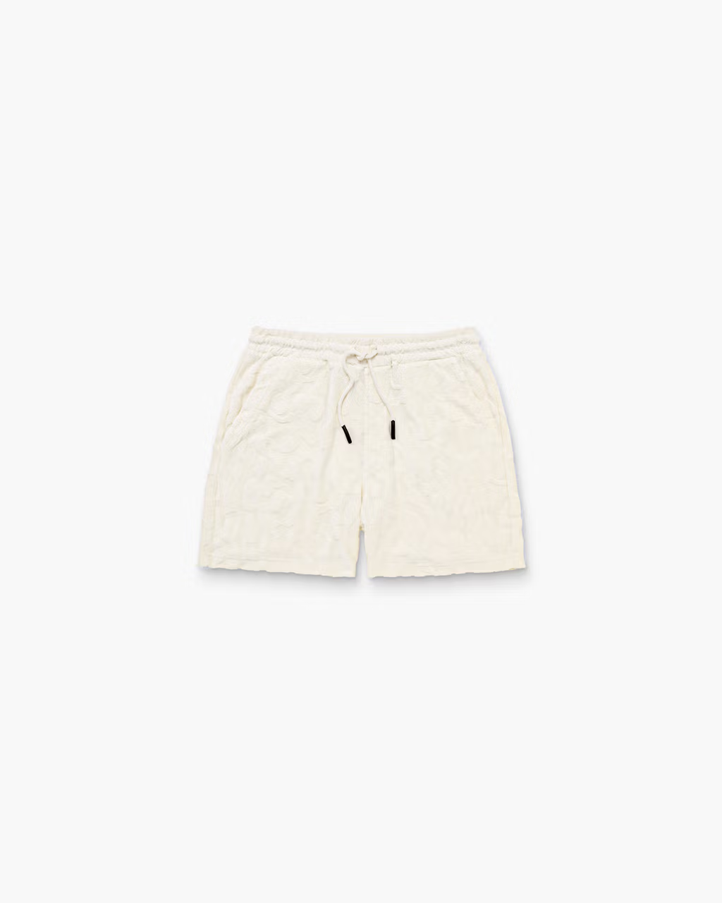 Summit Terry Jacquard Pattern Shorts White