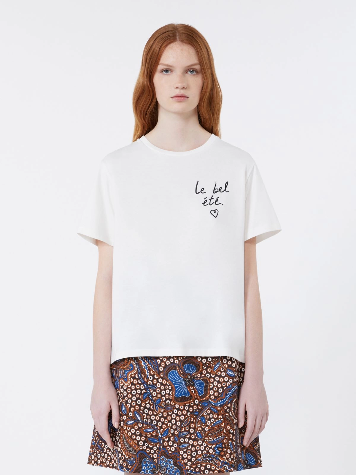 BORA Graphic Chest Logo T-shirt WHITE
