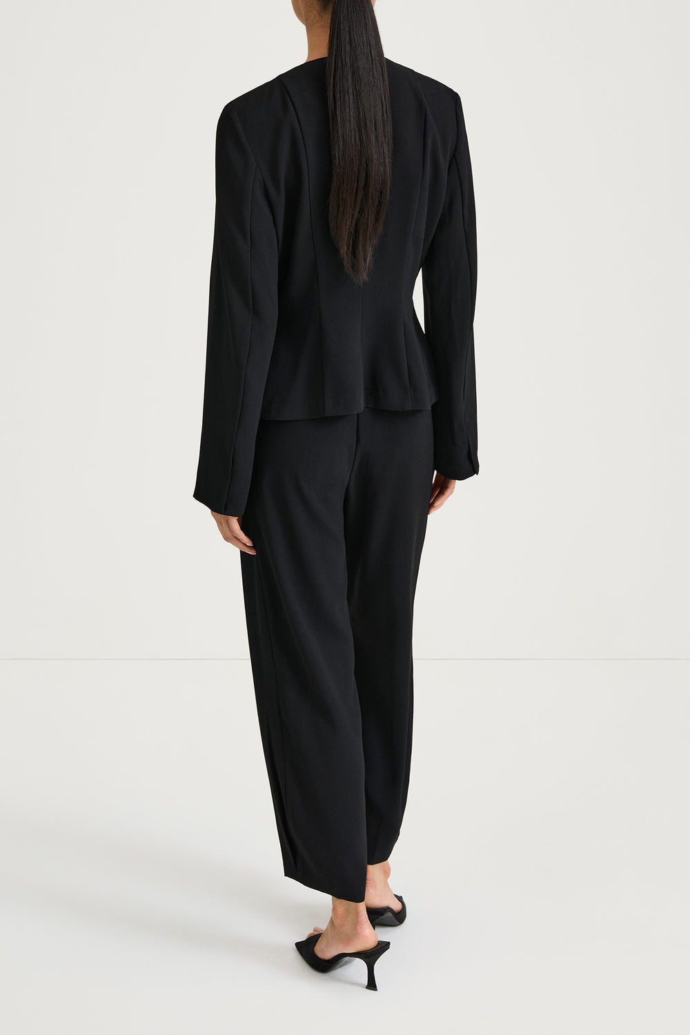 BRIENNE POLYESTER BLOUSE BLACK