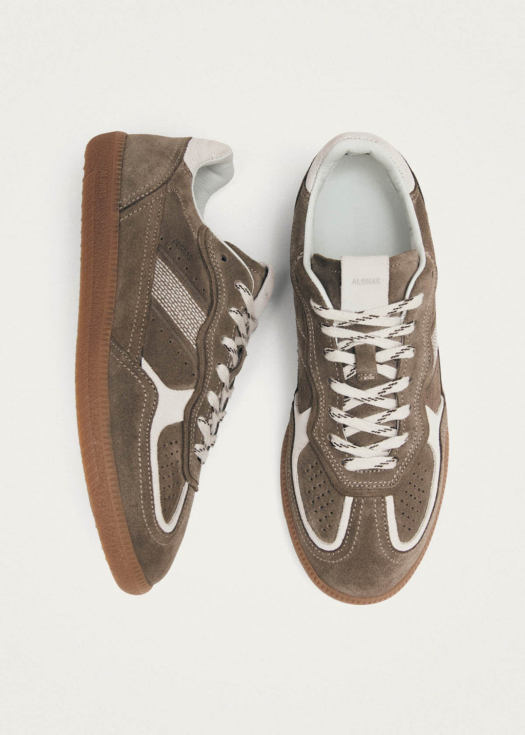TB.490 Leather Sneakers Rife Taupe