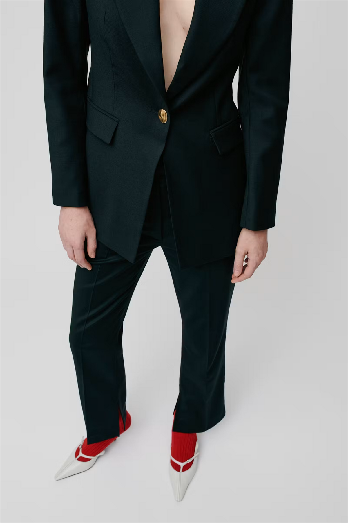 Jolanka Wool Blend Blazer Black