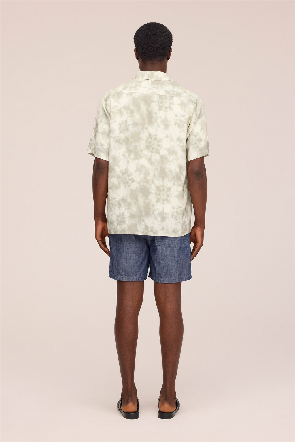 Julio Drapey viscose blend Short Sleeve shirt Green Print
