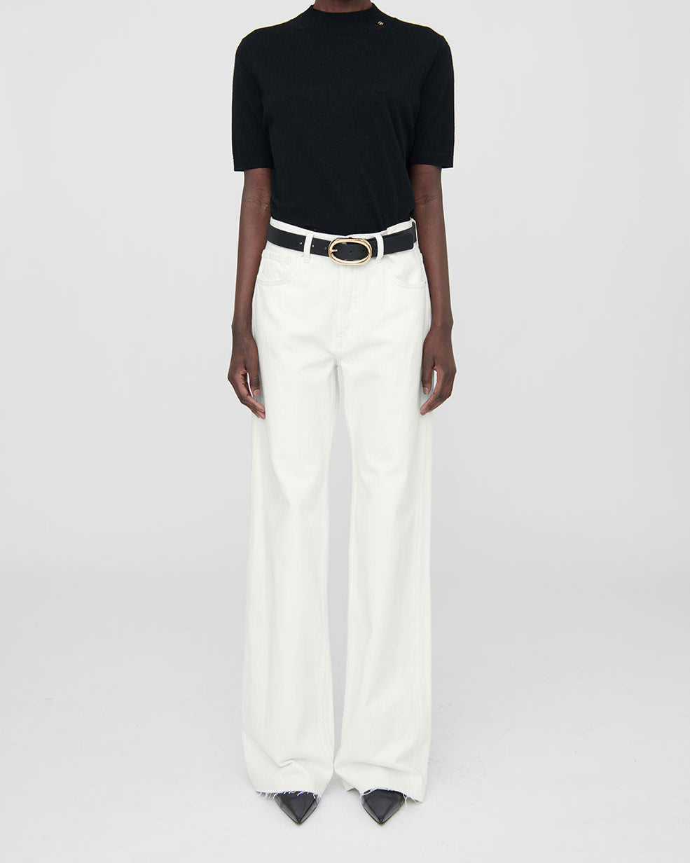 HUGH RELAXED WIDE JEANS IVORY