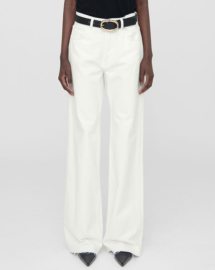 HUGH RELAXED WIDE JEANS IVORY