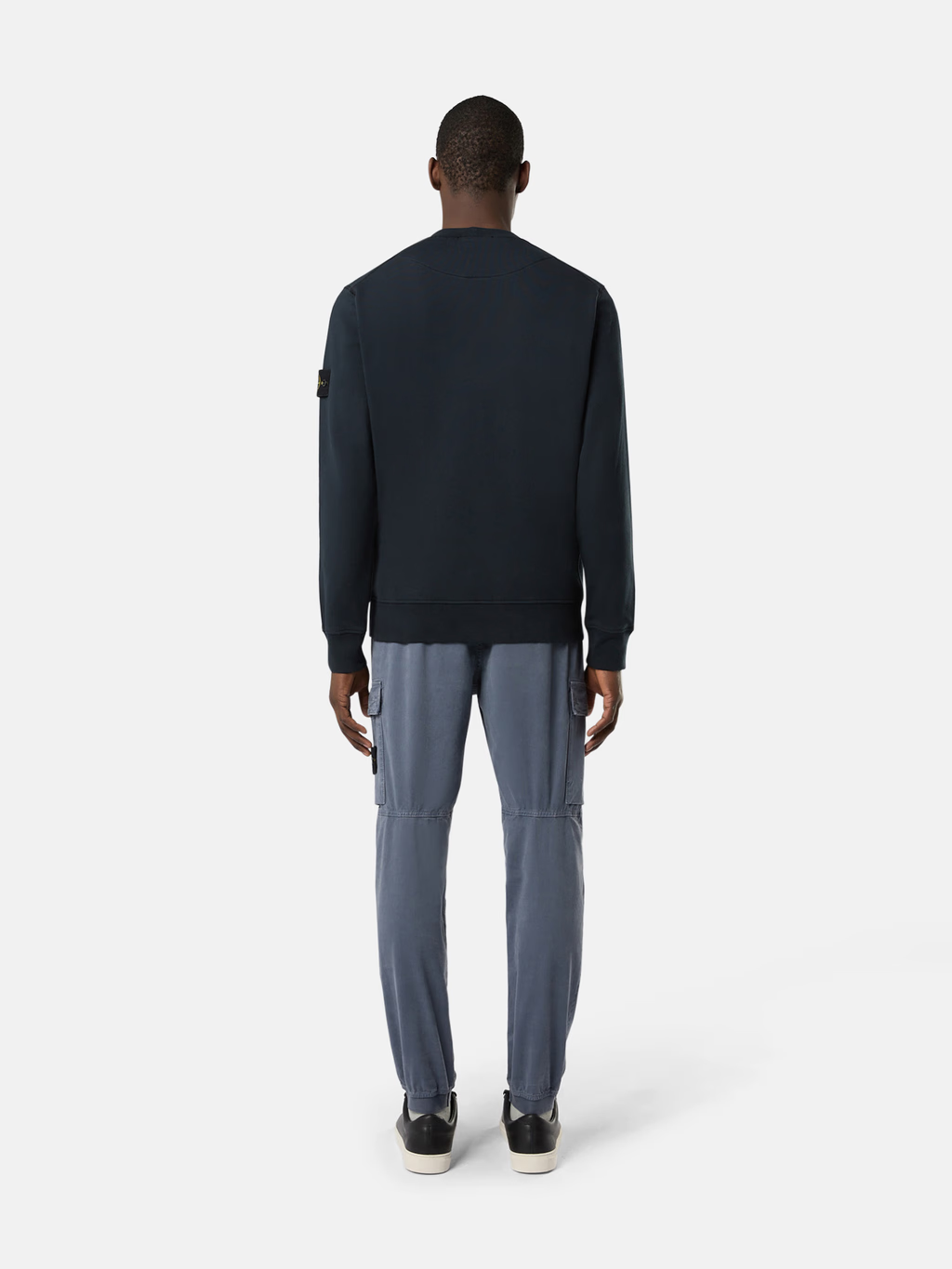 ORGANIC COTTON FLEECE SWEATSHIRT NAVY BLUE