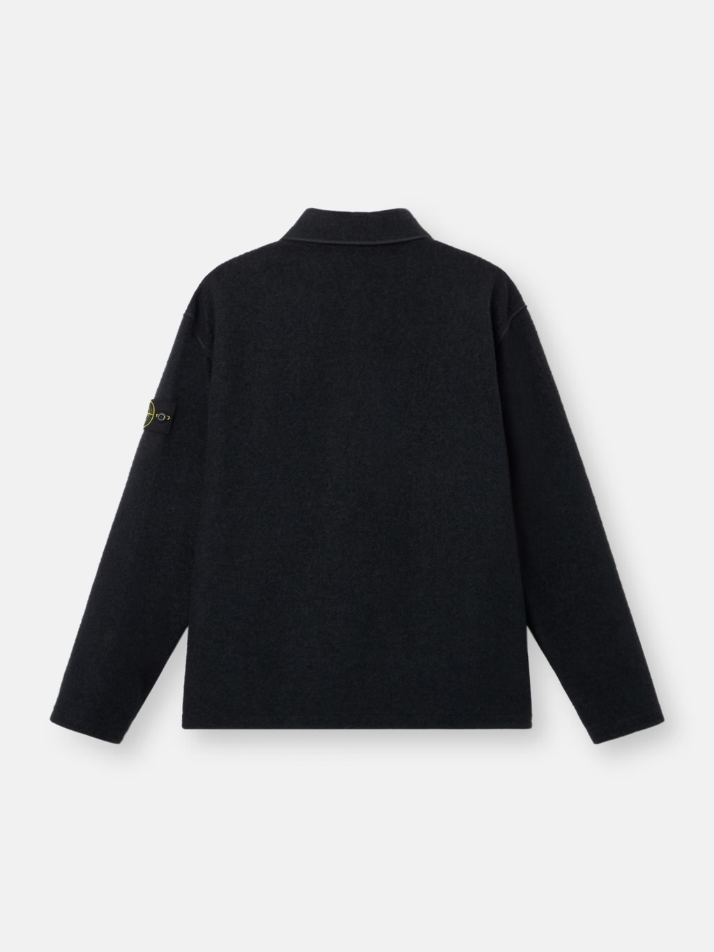 MICRO BOUCLÉ OVERSHIRT NAVY BLUE
