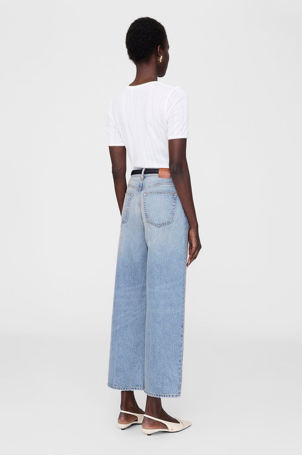 PIA pointelle T-SHIRT OFF WHITE