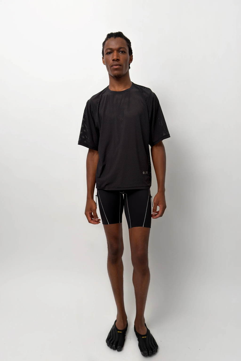 Fluorescent Short Tights Black