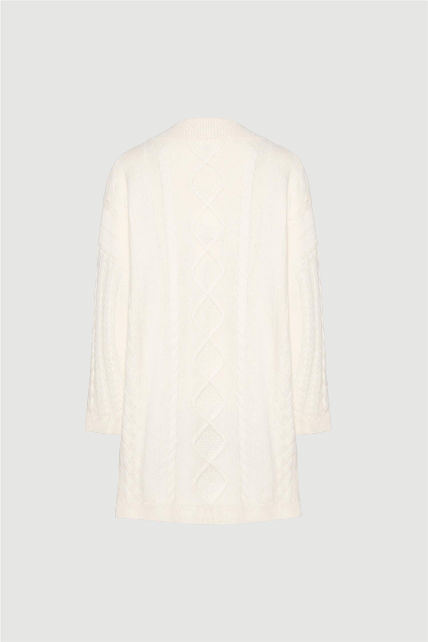 Hovden Wool Cableknit Sweater Cream
