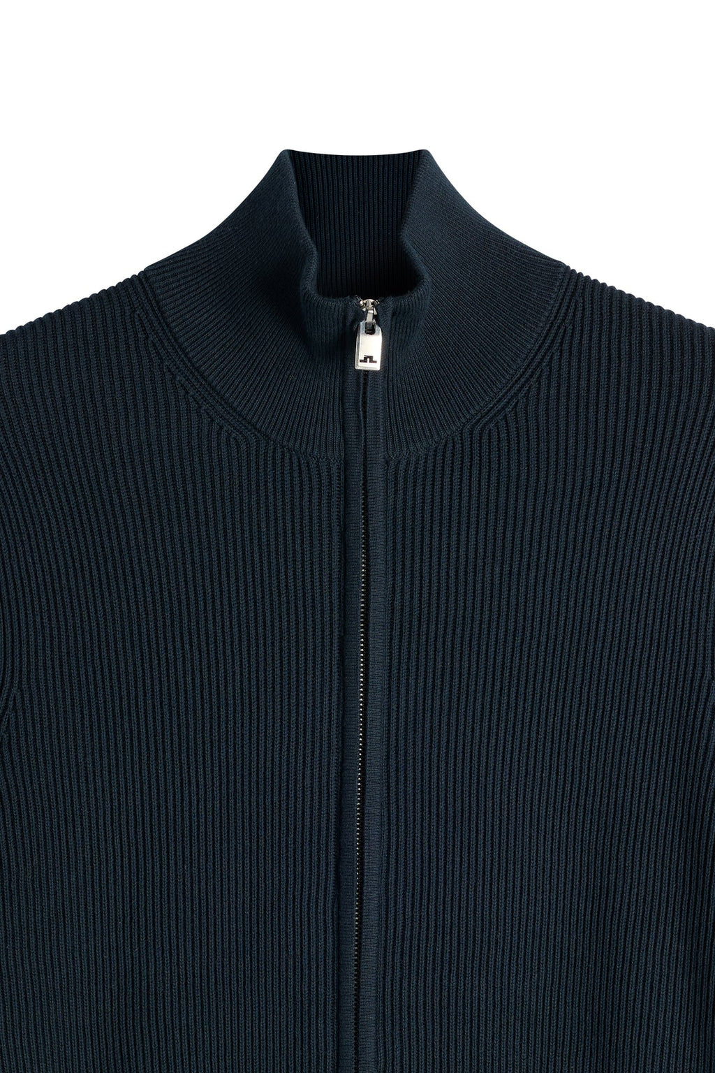 Alexis RIBBED COTTON Full Zip SWEATER JL Navy
