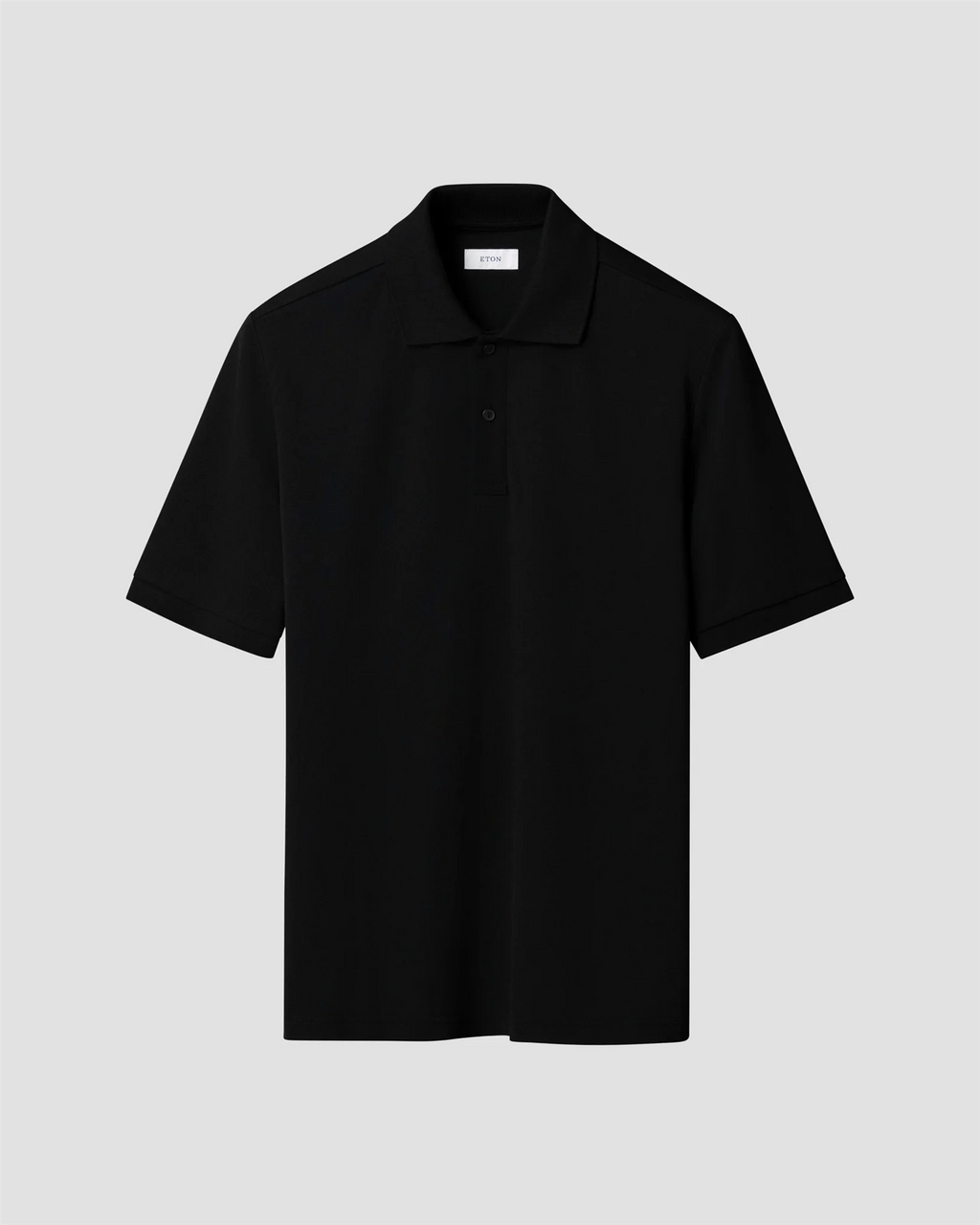 Pima Cotton Pique Polo T-Shirt Black