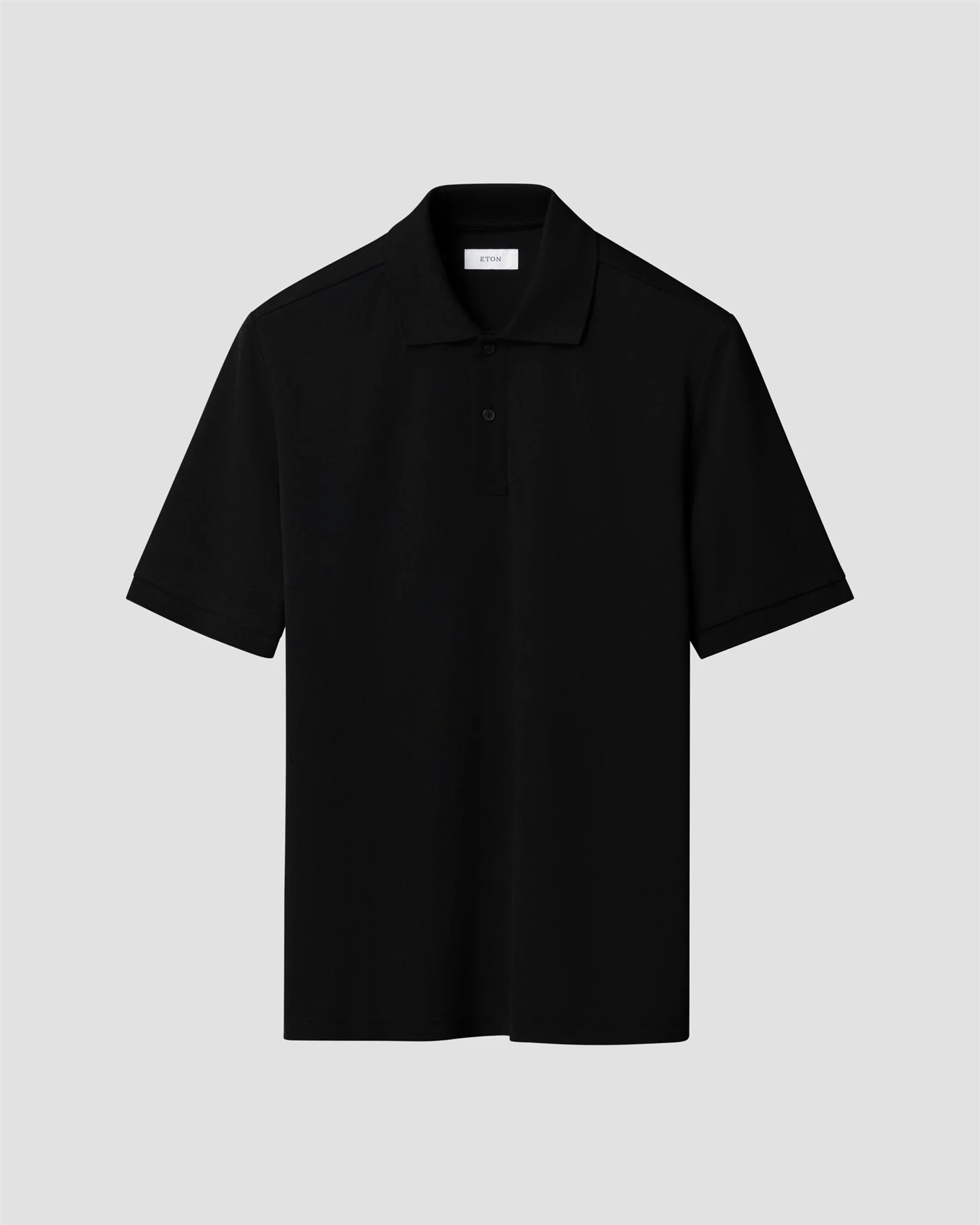 Pima Cotton Pique Polo T-Shirt Black