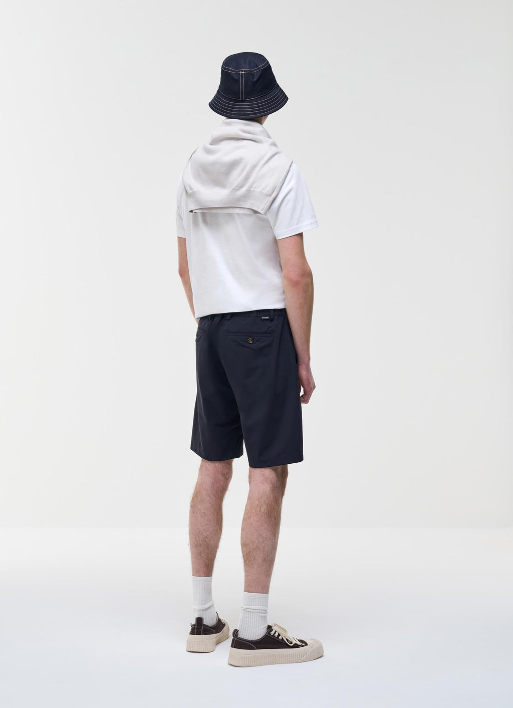 EASY CARE CHINO SHORTS NAVY BLUE