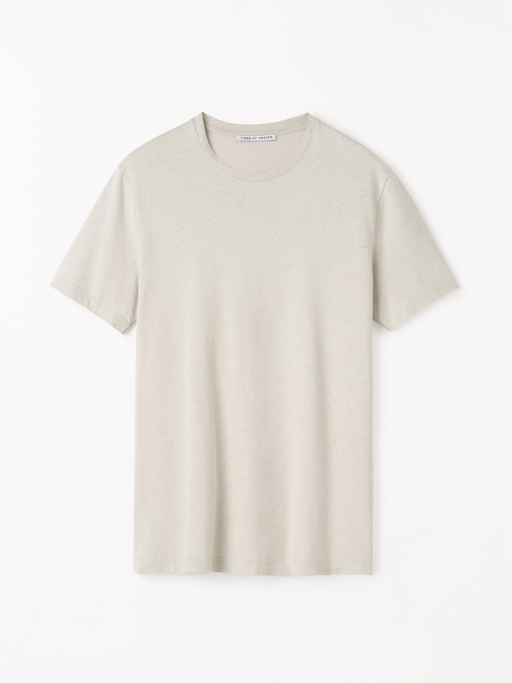 Olaf L Cotton-Linen Blend T-shirt Grey