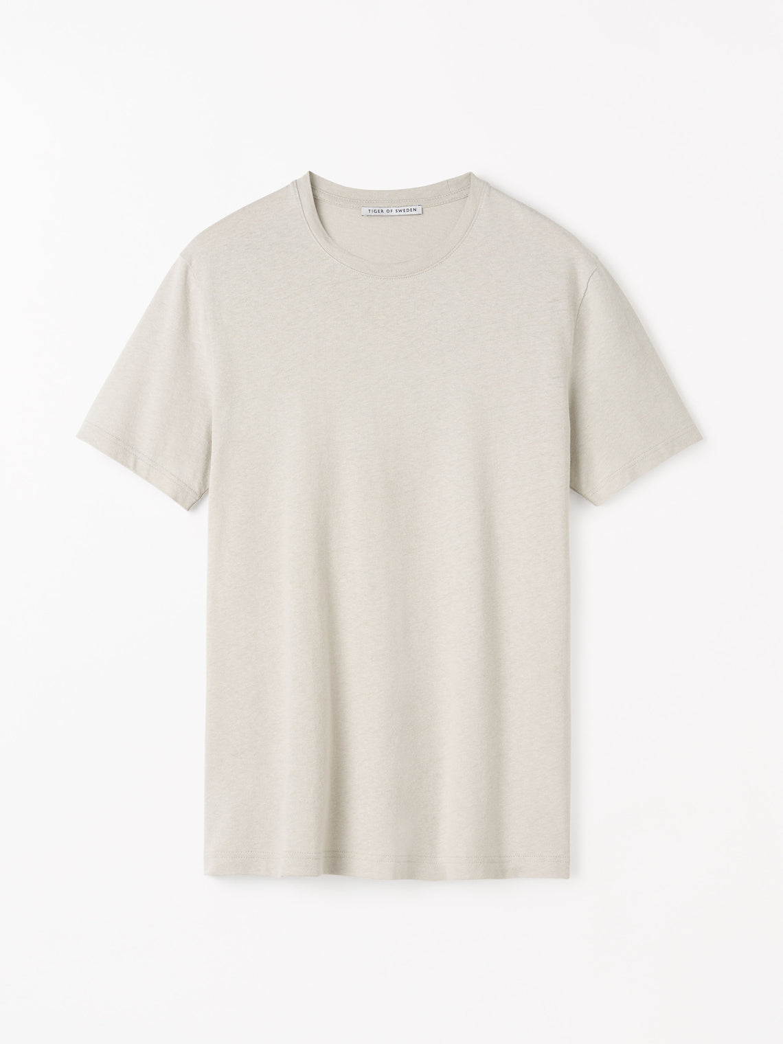Olaf L Cotton-Linen Blend T-shirt Grey