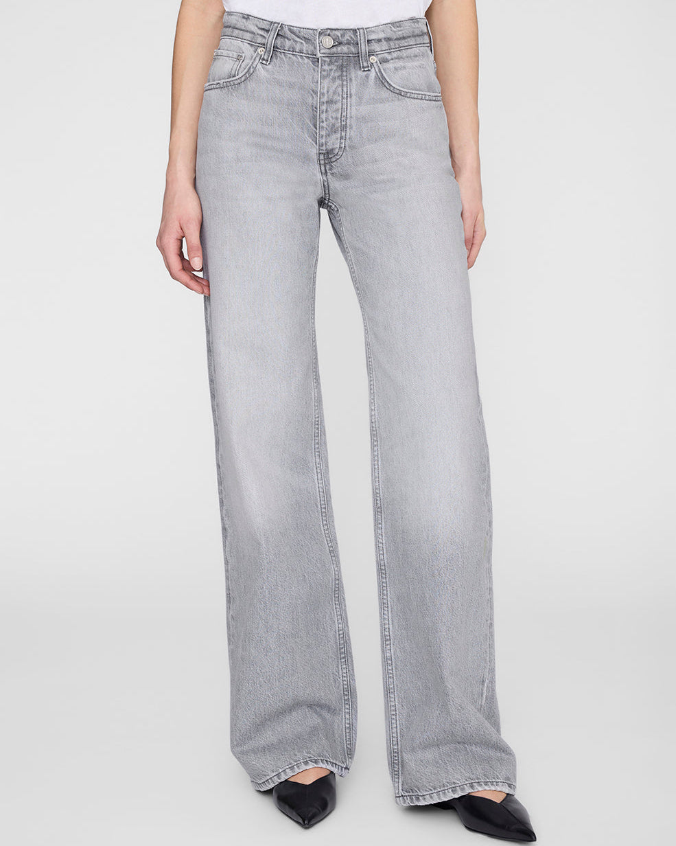 HUGH RELAXED WIDE JEANS OYSTER GREY