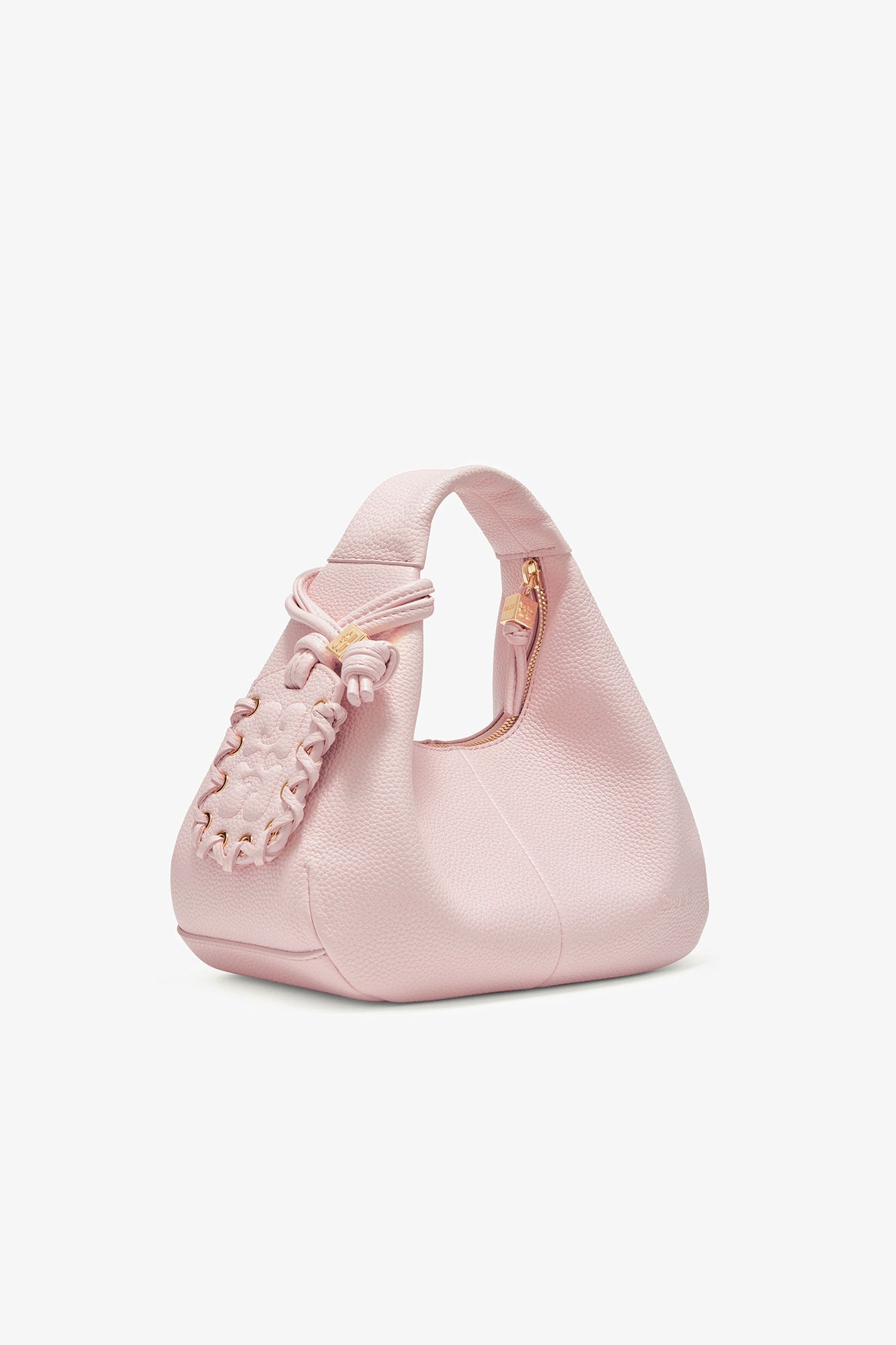 Hobo Mini Grained Bag Chalk Pink
