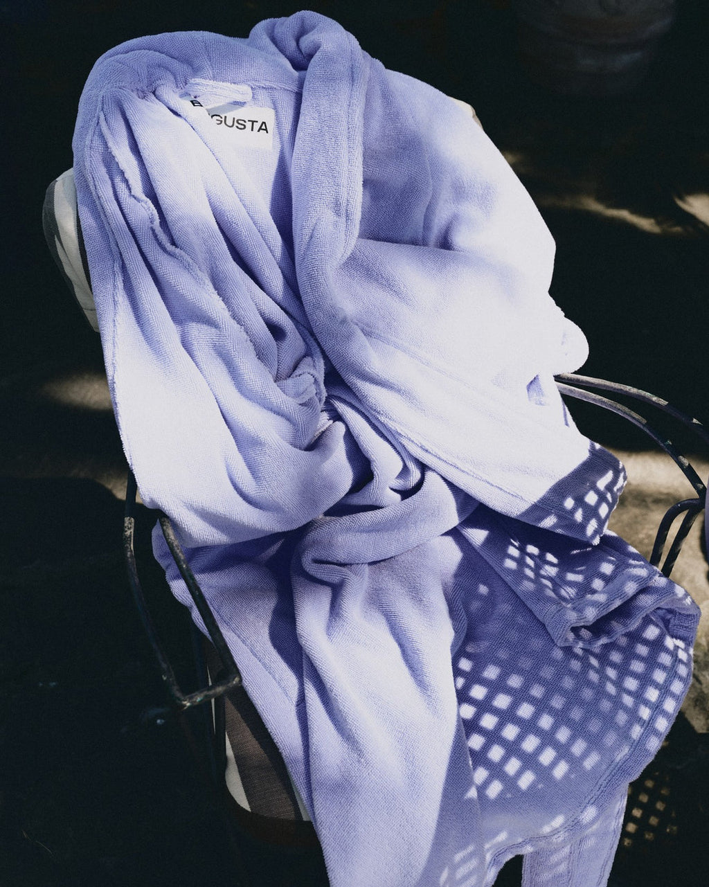 NARAM BATHROBE lavender blue