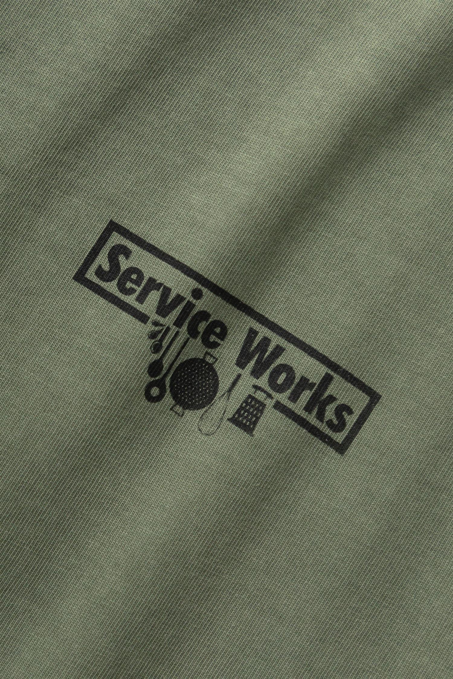 Pigment Dyed Trademark T-shirt Olive