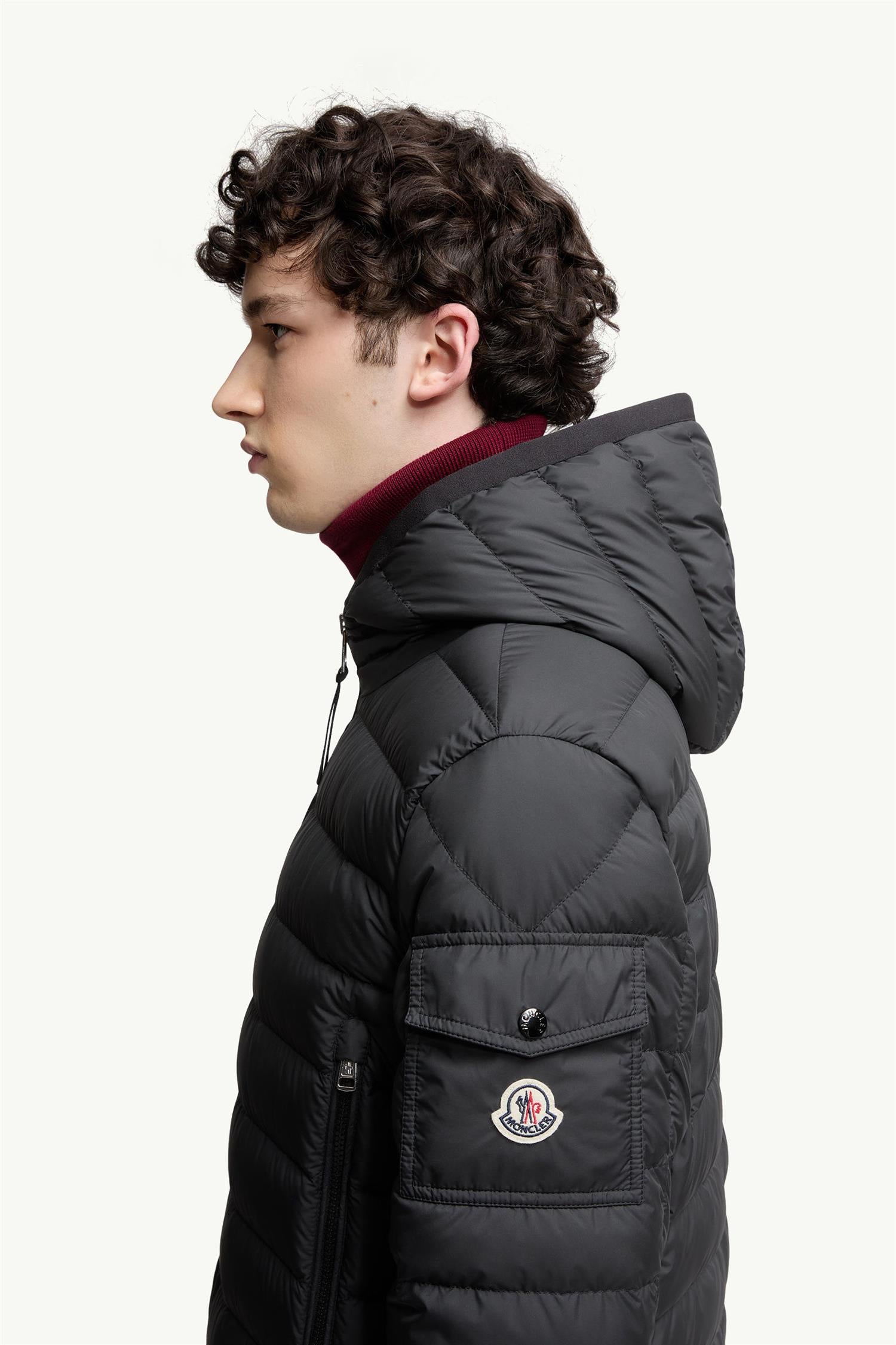 GALION HOODED DOWN JACKET BLACK