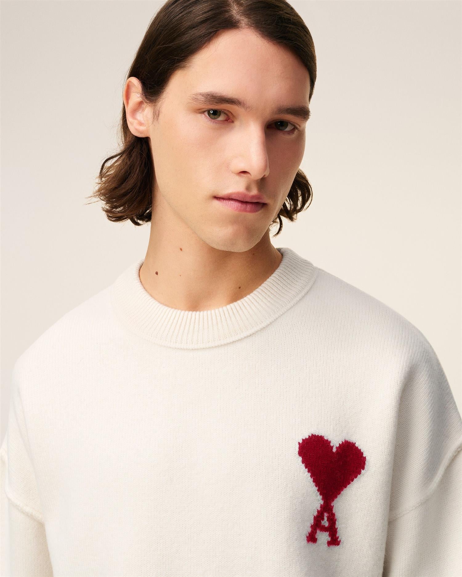 WOOL AMI DE COEUR SWEATER OFFWHITE