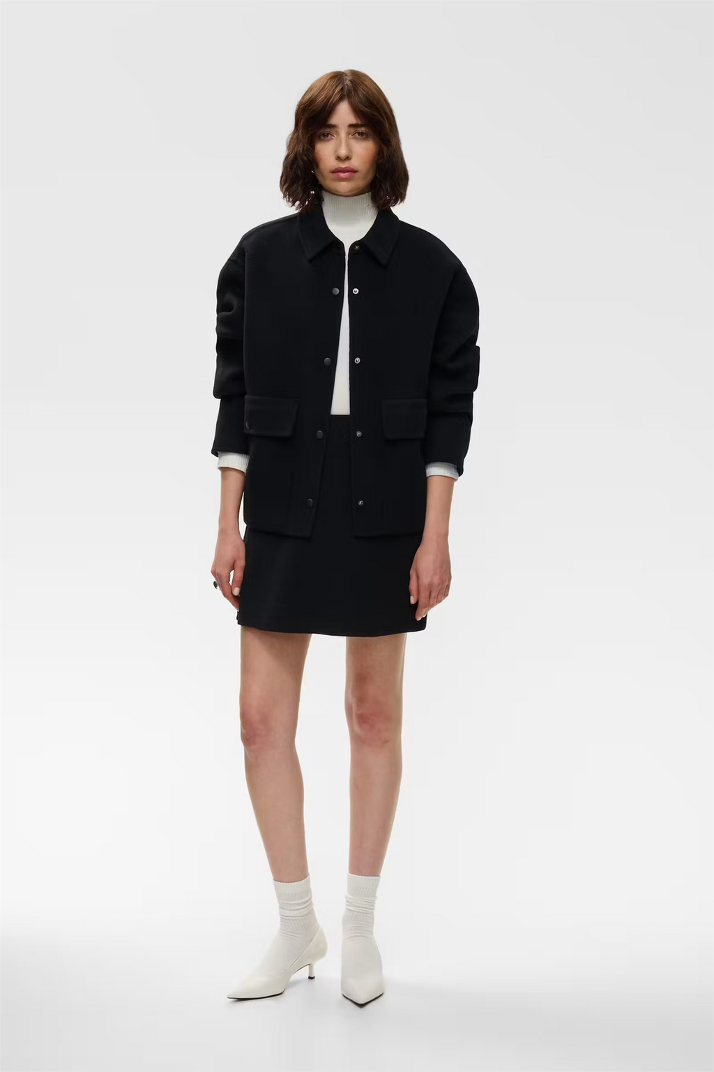 Jocasta Wool Blend Jacket Black