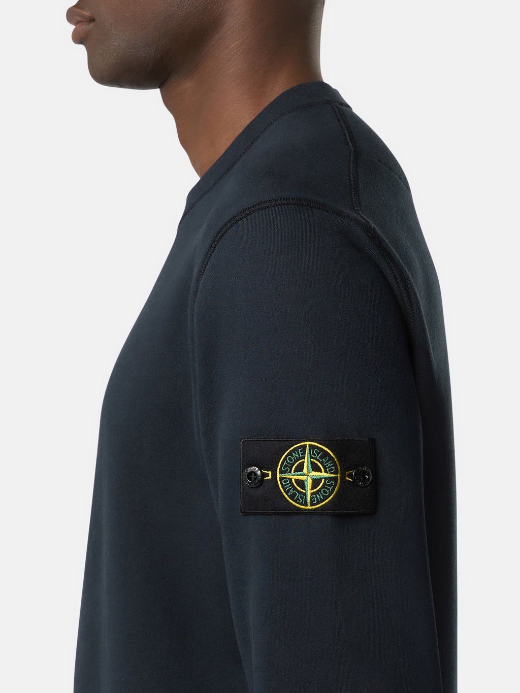 ORGANIC COTTON FLEECE SWEATSHIRT NAVY BLUE