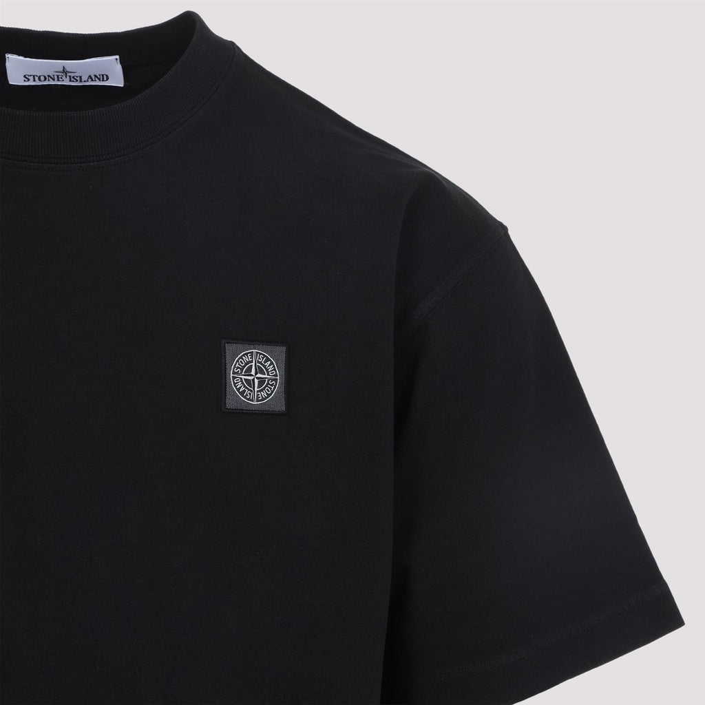 COMBED ORGANIC COTTON T-SHIRT BLACK