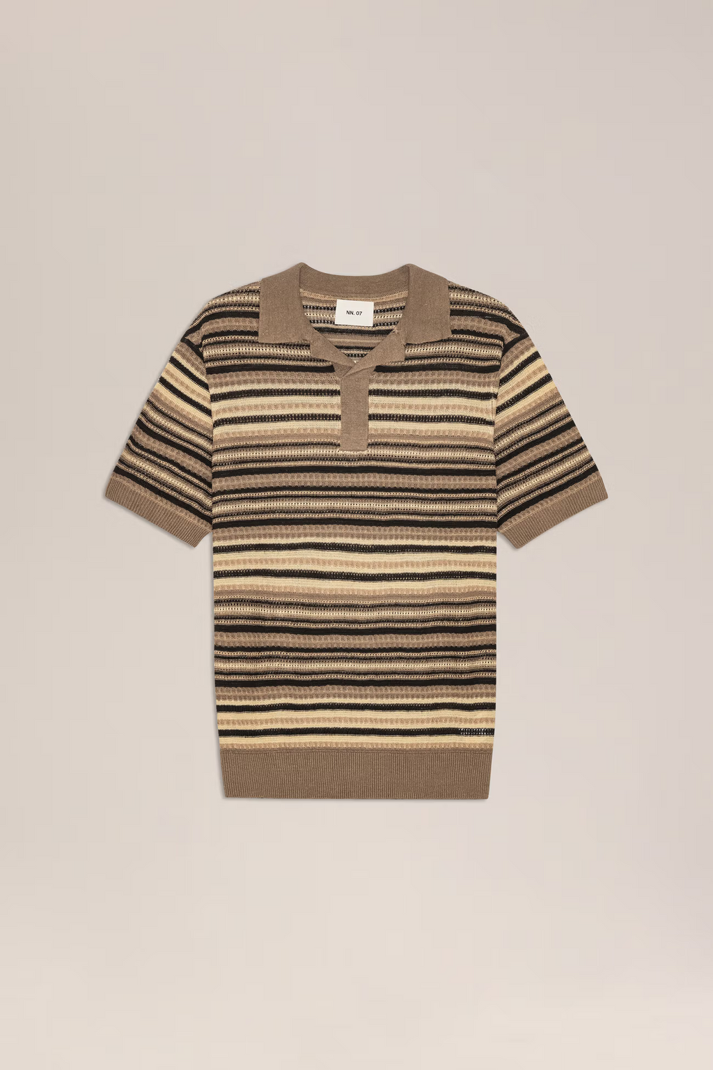Noam Knitted Linen Polo 60043 Mable Husk