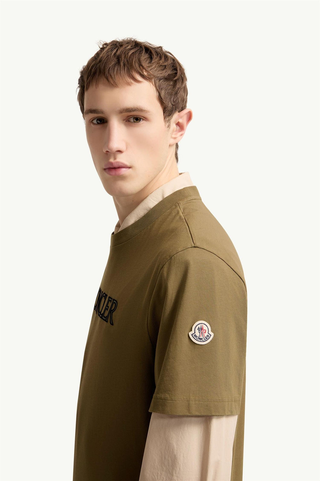 Logo Print Cotton T-Shirt OLIVE GREEN