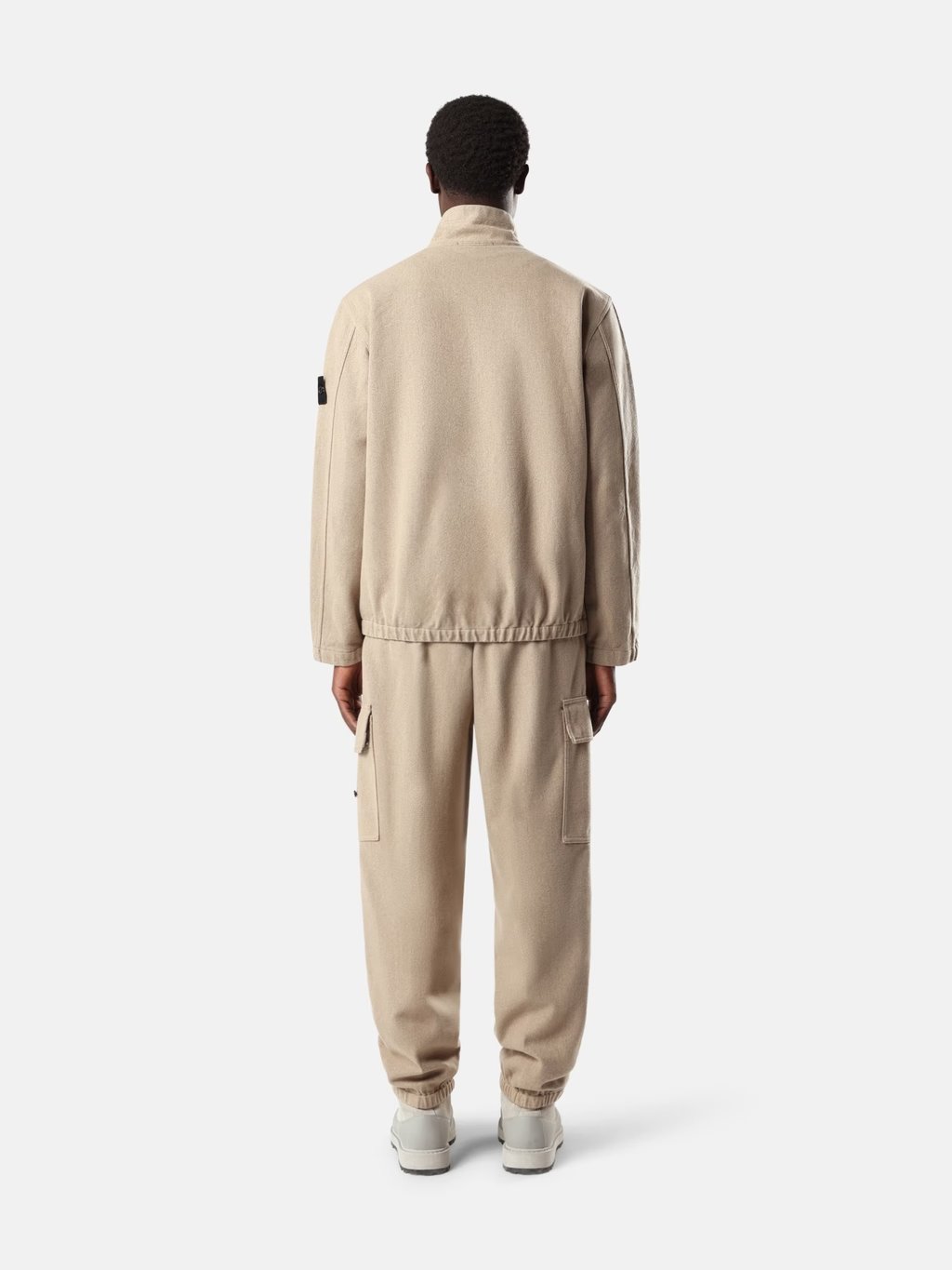 WOOL NYLON FLANNEL Overshirt BISCUIT