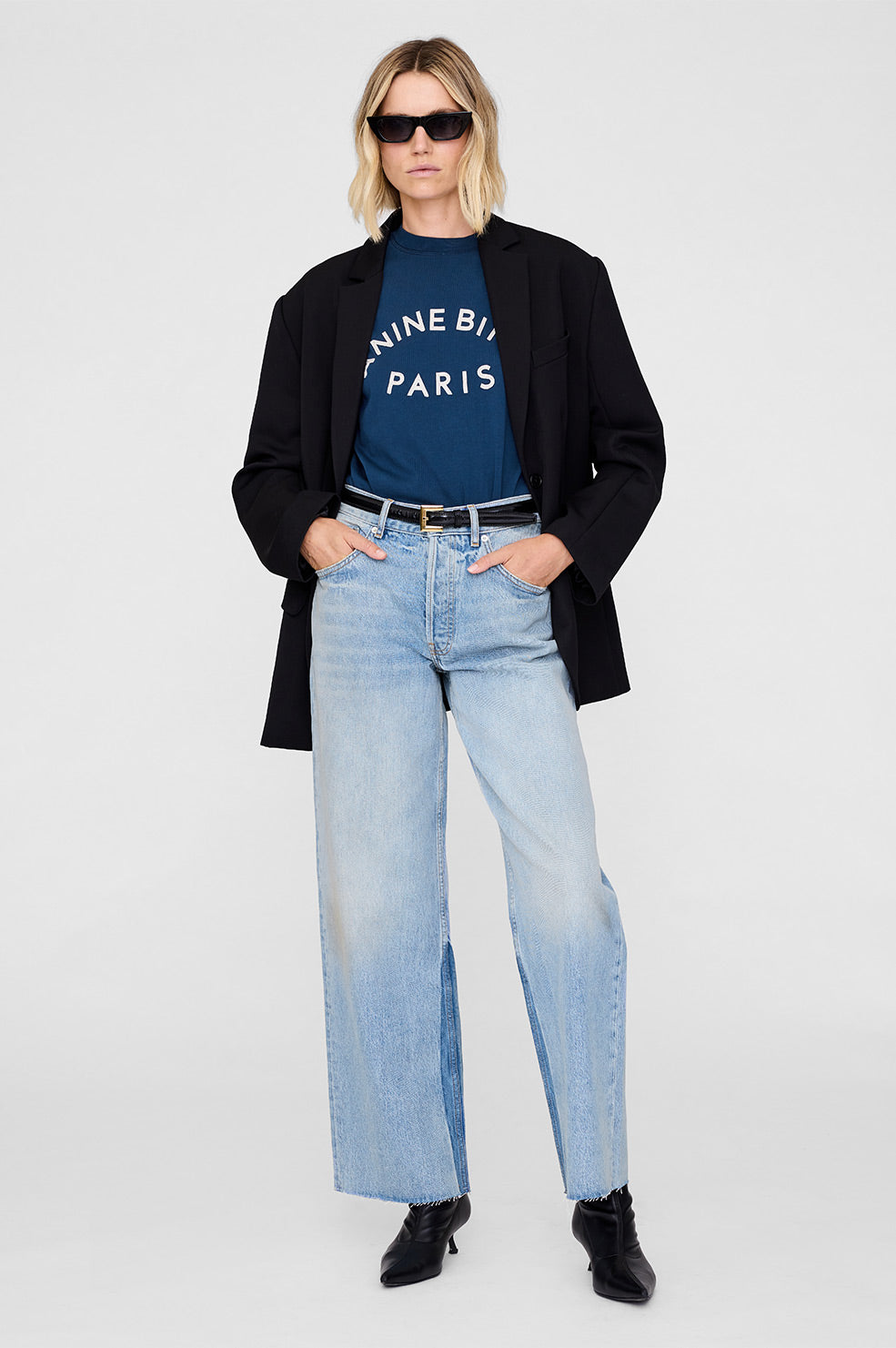 JAYLIN PARIS T-SHIRT WASHED NAVY