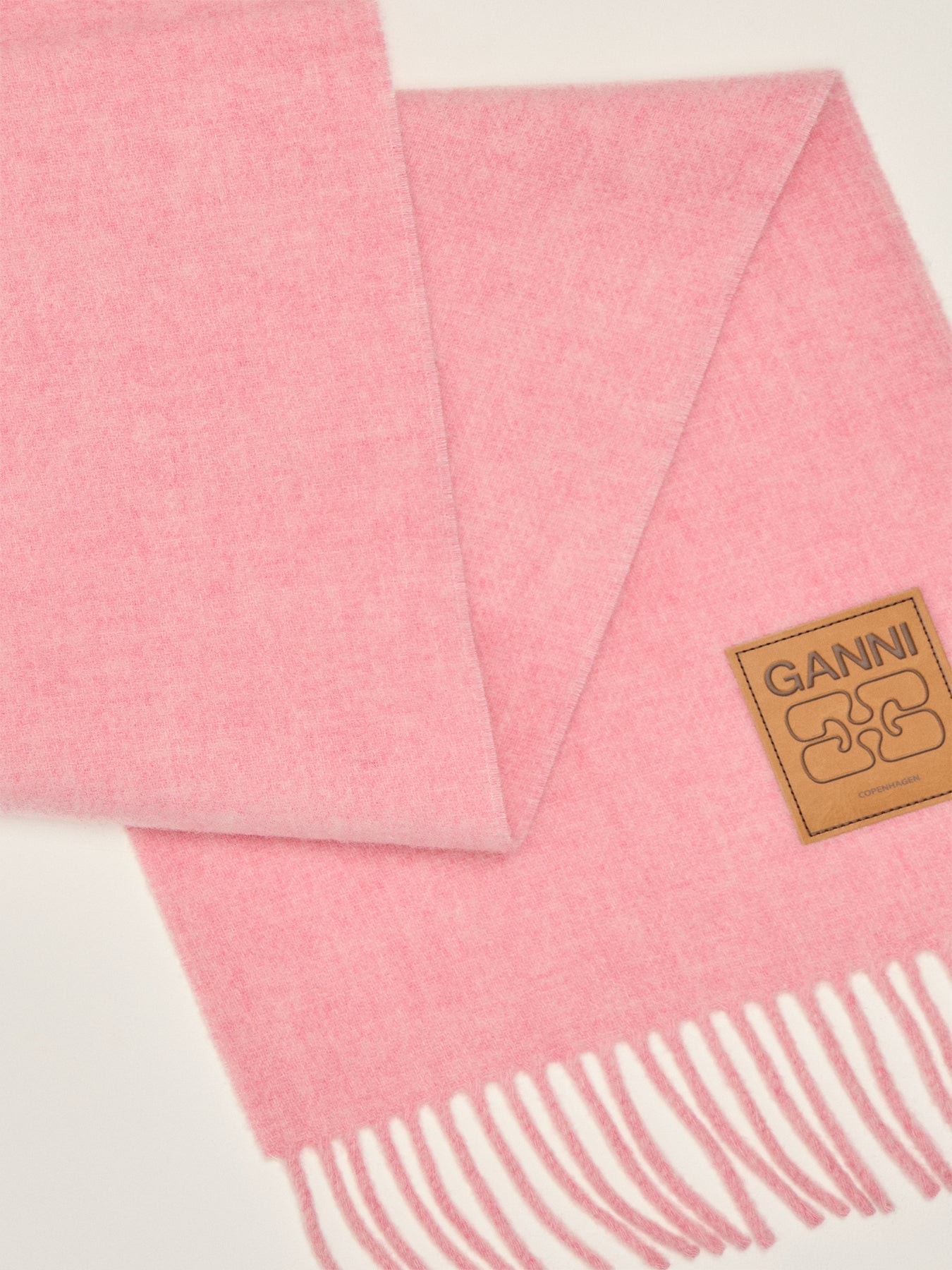 Double Face Wool Solid Scarf Mauve Morn