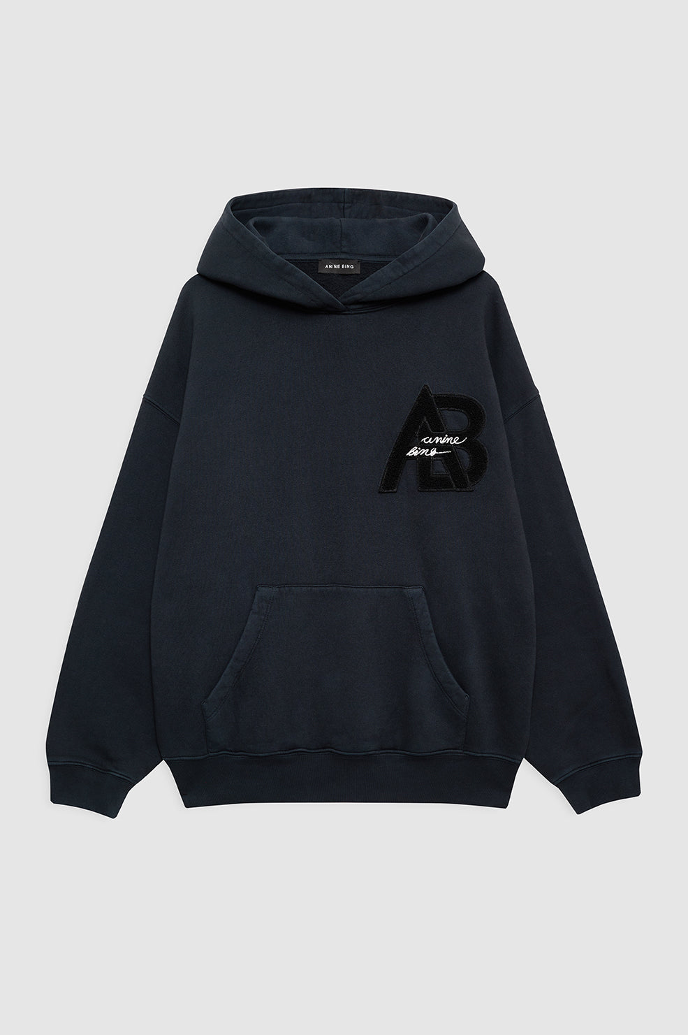 JACI LETTERMAN HOODIE VINTAGE BLACK