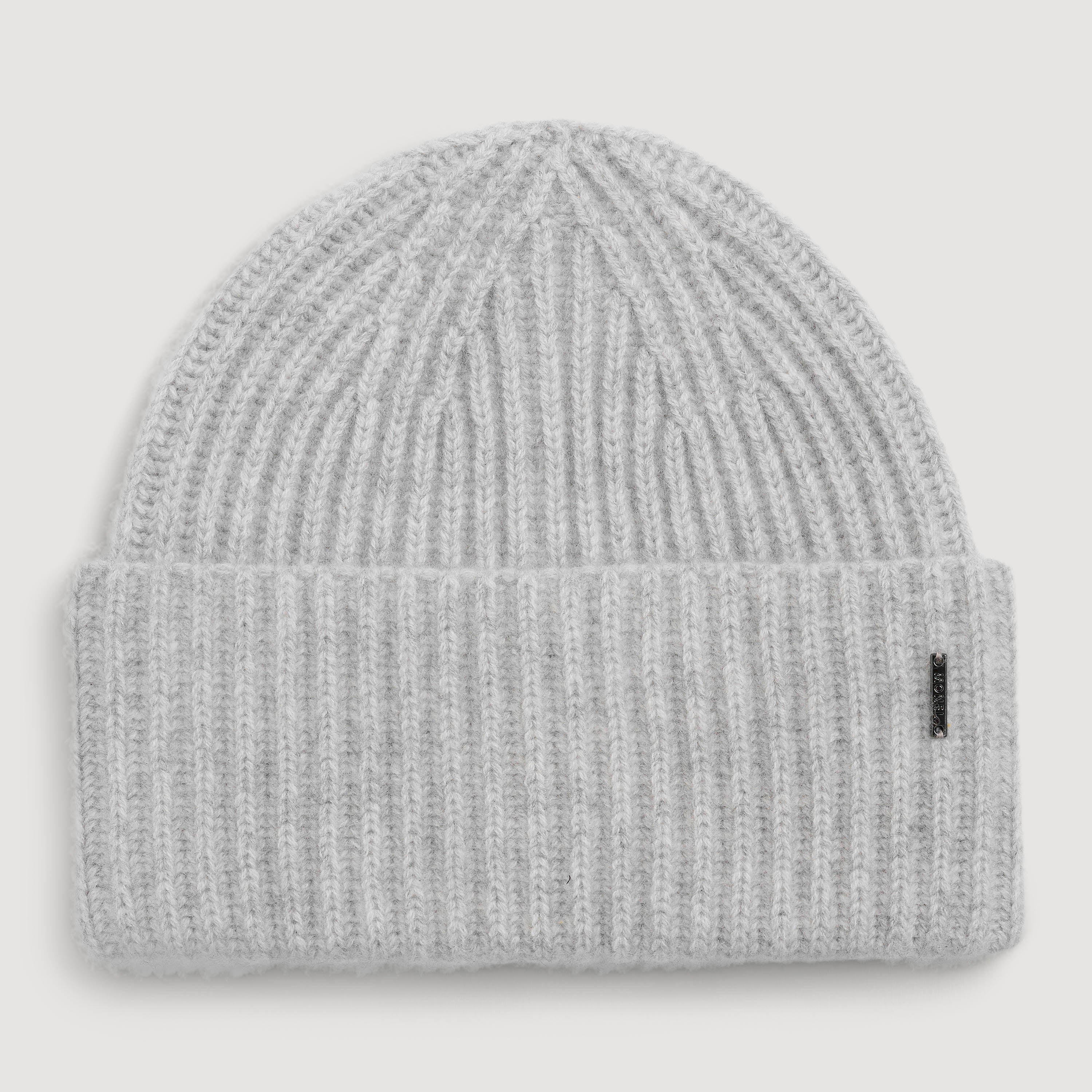 Alba Cashmere Beanie Grey