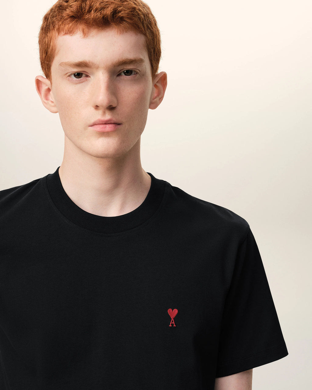 AMI DE COEUR COTTON T-SHIRT BLACK/RED