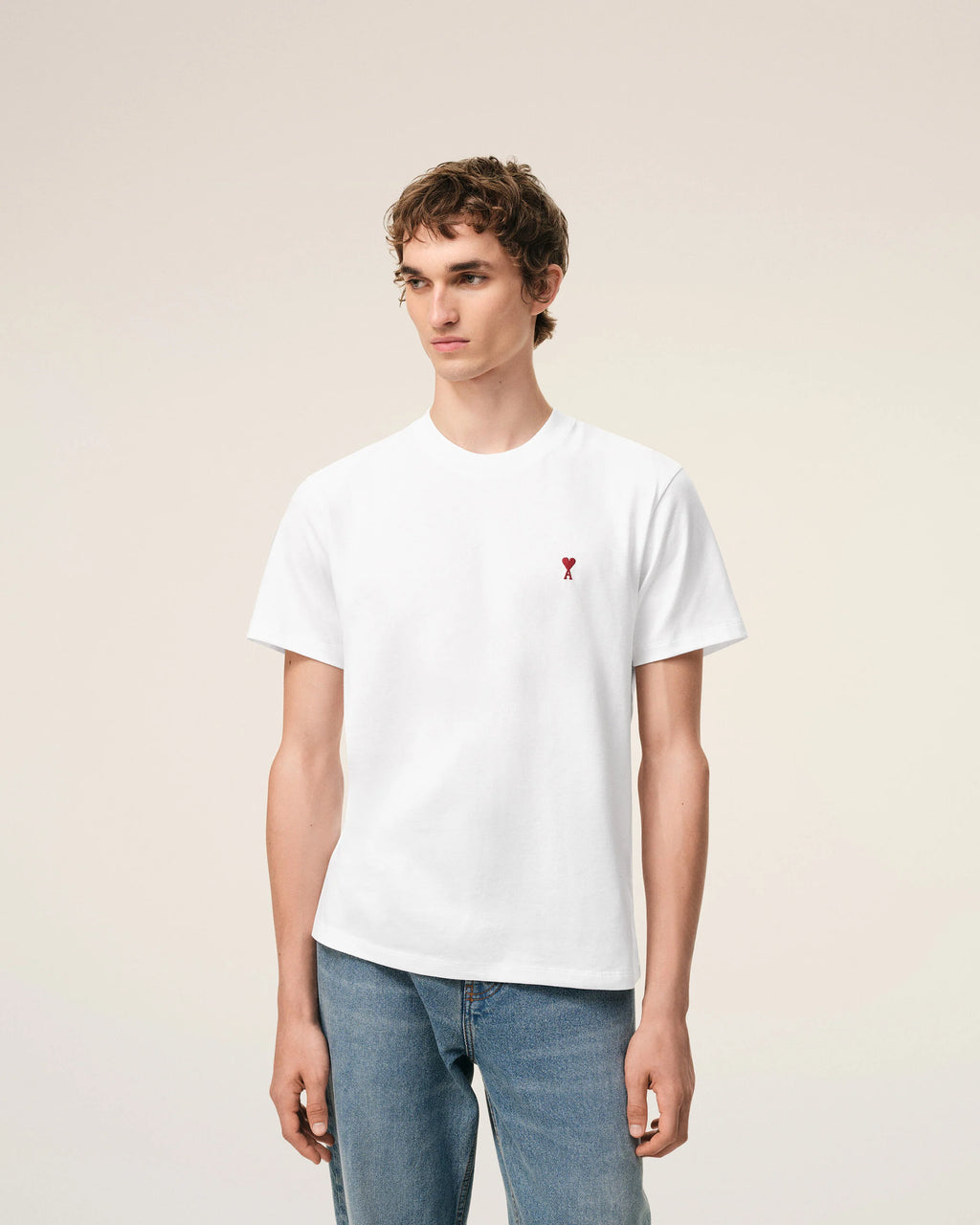 AMI DE COEUR COTTON T-SHIRT WHITE/RED