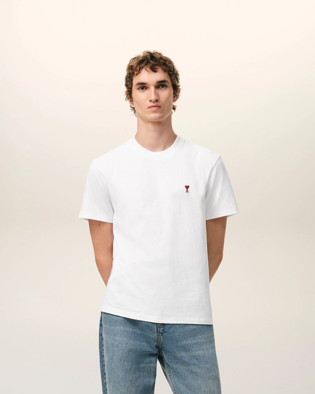 AMI DE COEUR COTTON T-SHIRT WHITE/RED