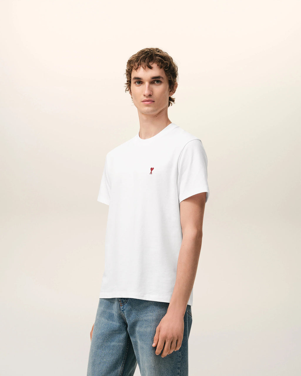 AMI DE COEUR COTTON T-SHIRT WHITE/RED