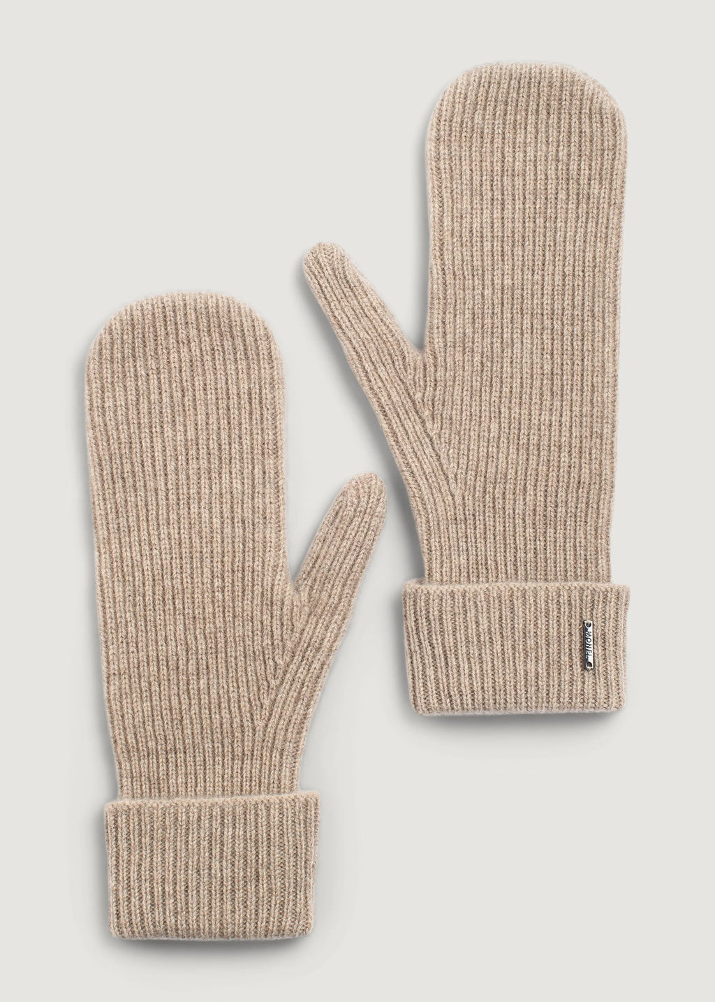 Bella Cashmere Mitten Dark Beige