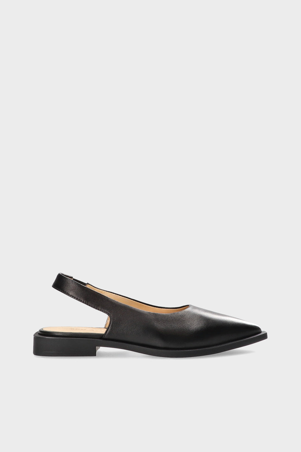 CPH416 Leather Ballerina Flats Black