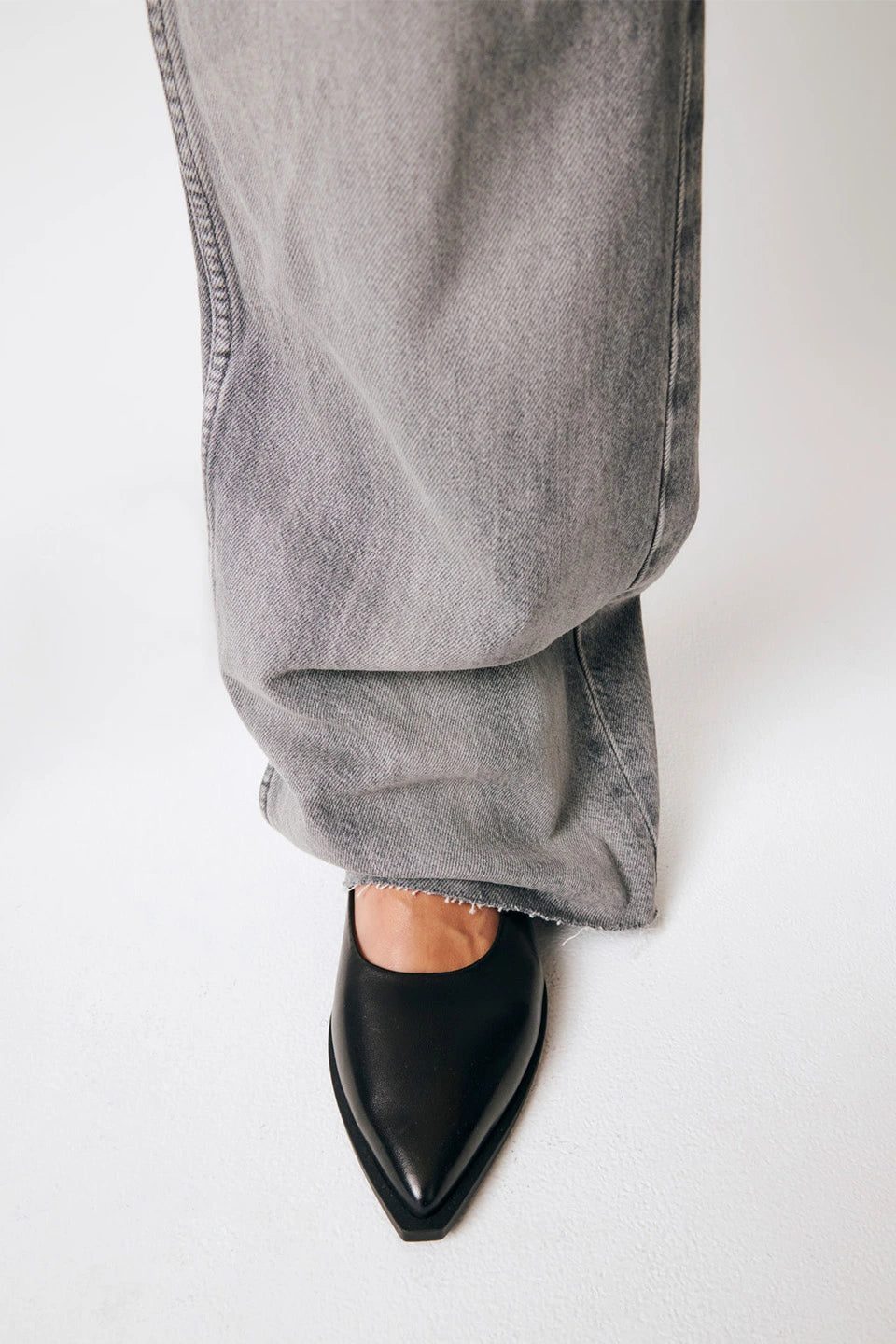 CPH416 Leather Ballerina Flats Black