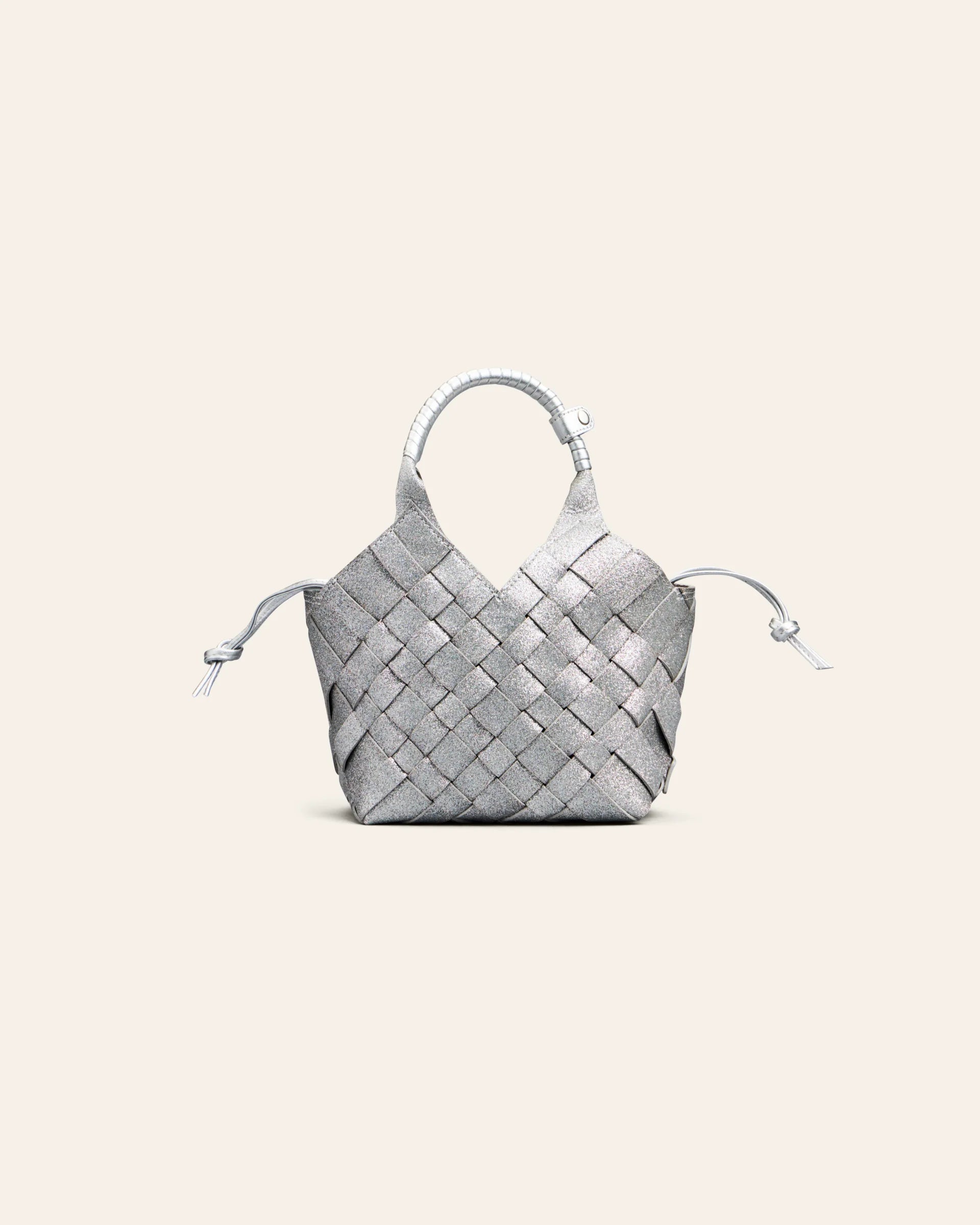 Misu Mini Crossbody Bag Sparkling Silver